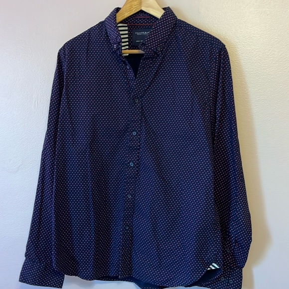 Cactus Man Other - Ricky Singh Cactus Man Button Down Shirt Sz Medium Navy Long Sleeve 100% Cotton
